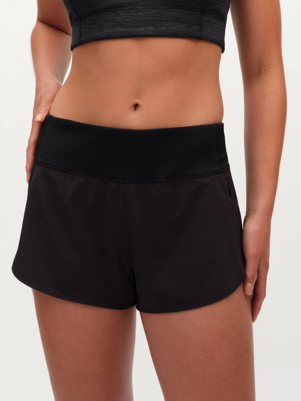 Outdoor Voices Black Hudson Athletic Shorts